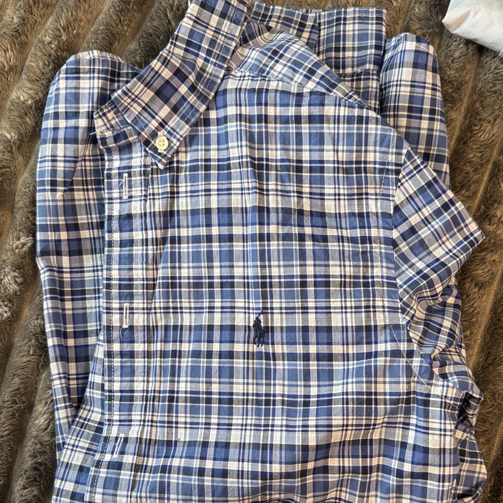 Blue Plaid Shirt